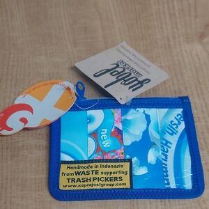 Blue and Multicolor Recycled Pouch Waste Supporting Trash Pickers